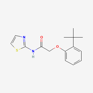 molecular formula C15H18N2O2S B5589049 2-(2-tert-butylphenoxy)-N-1,3-thiazol-2-ylacetamide 