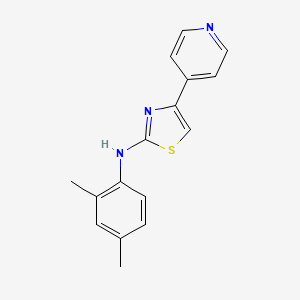 molecular formula C16H15N3S B5589064 N-(2,4-二甲苯基)-4-(4-吡啶基)-1,3-噻唑-2-胺 