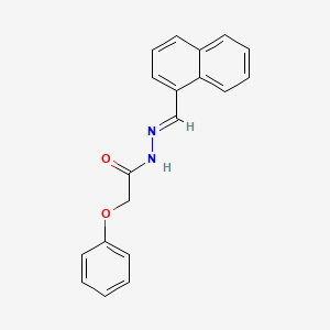 molecular formula C19H16N2O2 B5589072 N'-(1-萘甲亚撑)-2-苯氧基乙酰肼 