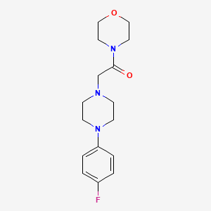 molecular formula C16H22FN3O2 B5589077 4-{[4-(4-fluorophenyl)-1-piperazinyl]acetyl}morpholine 