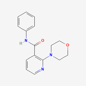 molecular formula C16H17N3O2 B5589083 2-morpholin-4-yl-N-phenylnicotinamide CAS No. 56149-34-9