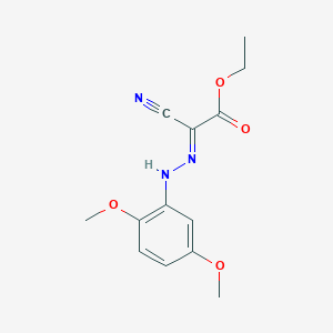 molecular formula C13H15N3O4 B5589113 ethyl cyano[(2,5-dimethoxyphenyl)hydrazono]acetate 