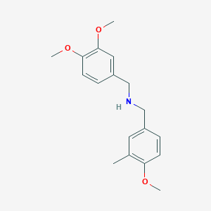 molecular formula C18H23NO3 B5589146 (3,4-dimethoxybenzyl)(4-methoxy-3-methylbenzyl)amine 