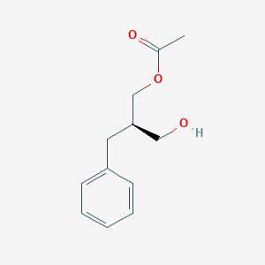 molecular formula C12H16O3 B055892 (R)-2-Benzyl-3-hydroxypropyl Acetate CAS No. 110270-49-0