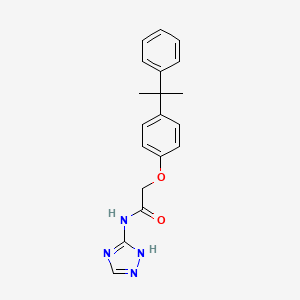 molecular formula C19H20N4O2 B5589254 2-[4-(1-methyl-1-phenylethyl)phenoxy]-N-4H-1,2,4-triazol-3-ylacetamide 