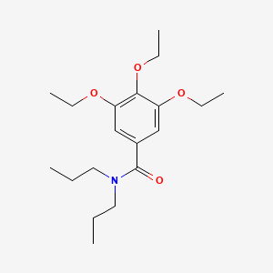 molecular formula C19H31NO4 B5589301 3,4,5-三乙氧基-N,N-二丙基苯甲酰胺 