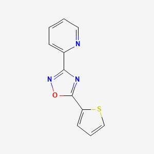 2-[5-(2-thienyl)-1,2,4-oxadiazol-3-yl]pyridine