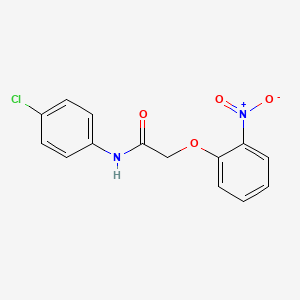 molecular formula C14H11ClN2O4 B5589331 N-(4-chlorophenyl)-2-(2-nitrophenoxy)acetamide 