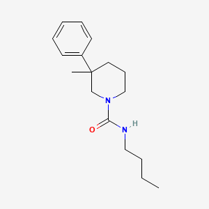 molecular formula C17H26N2O B5589394 N-butyl-3-methyl-3-phenylpiperidine-1-carboxamide 