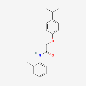 molecular formula C18H21NO2 B5589451 2-(4-isopropylphenoxy)-N-(2-methylphenyl)acetamide 