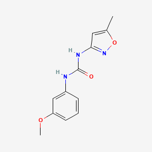 molecular formula C12H13N3O3 B5589558 N-(3-methoxyphenyl)-N'-(5-methyl-3-isoxazolyl)urea 