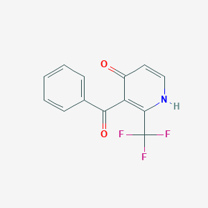 molecular formula C13H8F3NO2 B5589562 [4-hydroxy-2-(trifluoromethyl)-3-pyridinyl](phenyl)methanone 