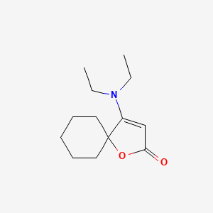 molecular formula C13H21NO2 B5589589 4-(diethylamino)-1-oxaspiro[4.5]dec-3-en-2-one 