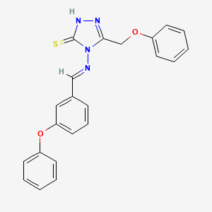4-[(3-phenoxybenzylidene)amino]-5-(phenoxymethyl)-4H-1,2,4-triazole-3-thiol