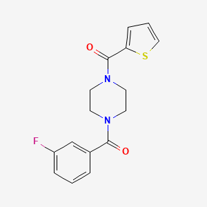 1-(3-fluorobenzoyl)-4-(2-thienylcarbonyl)piperazine