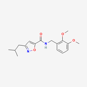 molecular formula C17H22N2O4 B5589629 N-(2,3-dimethoxybenzyl)-3-isobutyl-5-isoxazolecarboxamide 