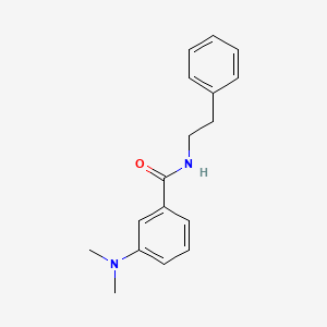 molecular formula C17H20N2O B5589724 3-(dimethylamino)-N-(2-phenylethyl)benzamide 