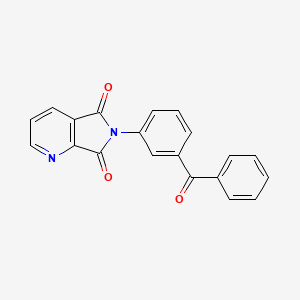 molecular formula C20H12N2O3 B5589731 6-(3-苯甲酰基苯基)-5H-吡咯并[3,4-b]吡啶-5,7(6H)-二酮 