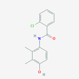 molecular formula C15H14ClNO2 B5589797 2-chloro-N-(4-hydroxy-2,3-dimethylphenyl)benzamide 