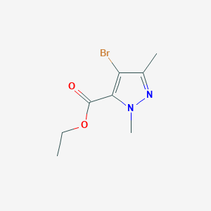 molecular formula C8H11BrN2O2 B5589812 ethyl 4-bromo-1,3-dimethyl-1H-pyrazole-5-carboxylate 