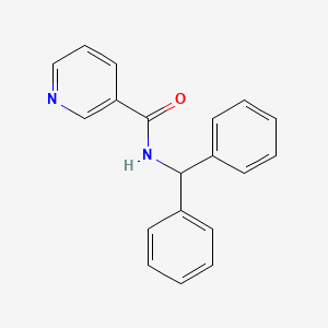 molecular formula C19H16N2O B5589834 N-(diphenylmethyl)nicotinamide CAS No. 10254-15-6