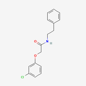 2-(3-chlorophenoxy)-N-(2-phenylethyl)acetamide
