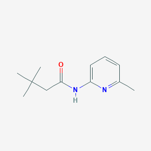 molecular formula C12H18N2O B5589906 3,3-二甲基-N-(6-甲基-2-吡啶基)丁酰胺 