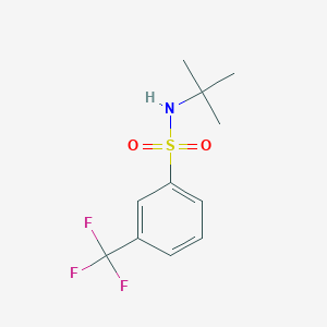 molecular formula C11H14F3NO2S B5589910 N-(tert-butyl)-3-(trifluoromethyl)benzenesulfonamide 