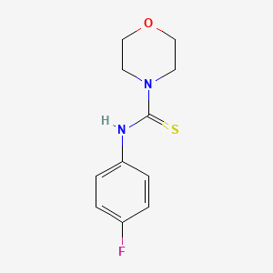 molecular formula C11H13FN2OS B5589936 N-(4-fluorophenyl)-4-morpholinecarbothioamide 