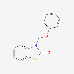 molecular formula C14H11NO2S B5589967 3-(苯氧甲基)-1,3-苯并噻唑-2(3H)-酮 