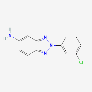 2-(3-chlorophenyl)-2H-1,2,3-benzotriazol-5-amine