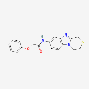 N-(3,4-dihydro-1H-[1,4]thiazino[4,3-a]benzimidazol-8-yl)-2-phenoxyacetamide