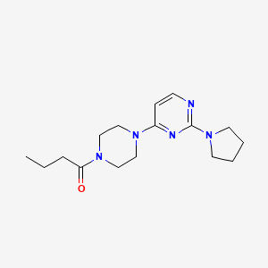 4-(4-butyryl-1-piperazinyl)-2-(1-pyrrolidinyl)pyrimidine