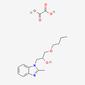 1-butoxy-3-(2-methyl-1H-benzimidazol-1-yl)-2-propanol ethanedioate (salt)