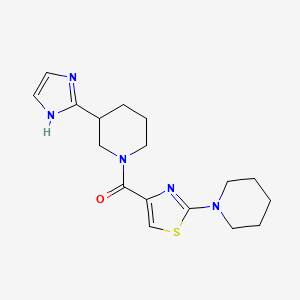 3-(1H-imidazol-2-yl)-1-{[2-(1-piperidinyl)-1,3-thiazol-4-yl]carbonyl}piperidine