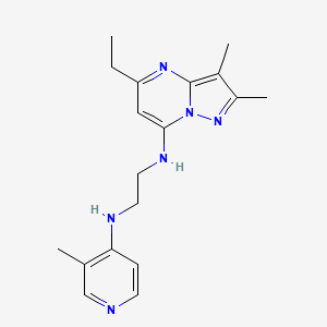 N-(5-ethyl-2,3-dimethylpyrazolo[1,5-a]pyrimidin-7-yl)-N'-(3-methylpyridin-4-yl)ethane-1,2-diamine