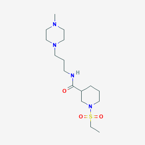 1-(ethylsulfonyl)-N-[3-(4-methyl-1-piperazinyl)propyl]-3-piperidinecarboxamide