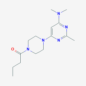 6-(4-butyryl-1-piperazinyl)-N,N,2-trimethyl-4-pyrimidinamine