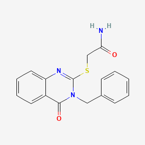 2-[(3-benzyl-4-oxo-3,4-dihydroquinazolin-2-yl)sulfanyl]acetamide