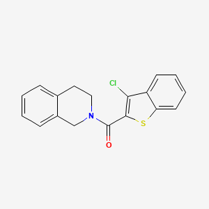 2-(3-CHLORO-1-BENZOTHIOPHENE-2-CARBONYL)-1,2,3,4-TETRAHYDROISOQUINOLINE