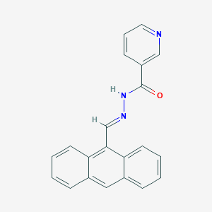 molecular formula C21H15N3O B5590126 N'-(9-anthrylmethylene)nicotinohydrazide 