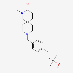 9-[4-(3-hydroxy-3-methylbutyl)benzyl]-2-methyl-2,9-diazaspiro[5.5]undecan-3-one