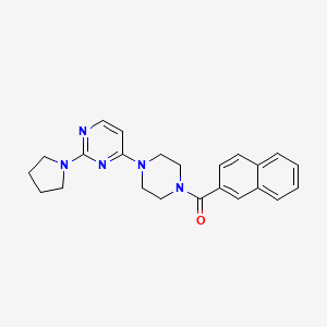 4-[4-(2-naphthoyl)-1-piperazinyl]-2-(1-pyrrolidinyl)pyrimidine