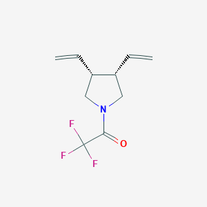 1-[(3R,4S)-3,4-Bis(ethenyl)pyrrolidin-1-yl]-2,2,2-trifluoroethanone