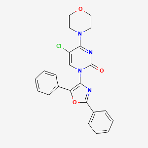 5-Chloro-1-(2,5-diphenyl-1,3-oxazol-4-yl)-4-morpholin-4-ylpyrimidin-2-one