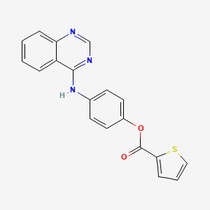 4-(4-quinazolinylamino)phenyl 2-thiophenecarboxylate