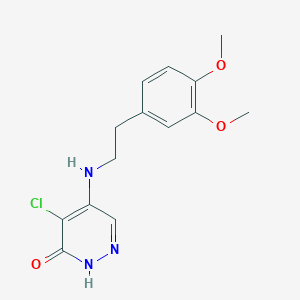 4-chloro-5-{[2-(3,4-dimethoxyphenyl)ethyl]amino}-3(2H)-pyridazinone