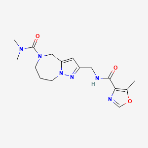 N,N-dimethyl-2-({[(5-methyl-1,3-oxazol-4-yl)carbonyl]amino}methyl)-7,8-dihydro-4H-pyrazolo[1,5-a][1,4]diazepine-5(6H)-carboxamide