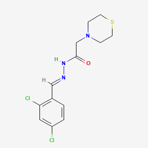 N'-(2,4-dichlorobenzylidene)-2-(4-thiomorpholinyl)acetohydrazide