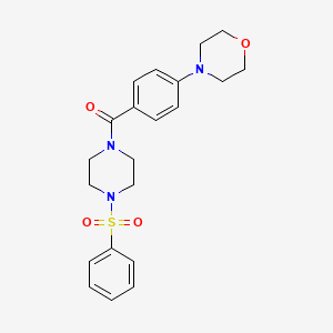 4-(4-{[4-(phenylsulfonyl)-1-piperazinyl]carbonyl}phenyl)morpholine